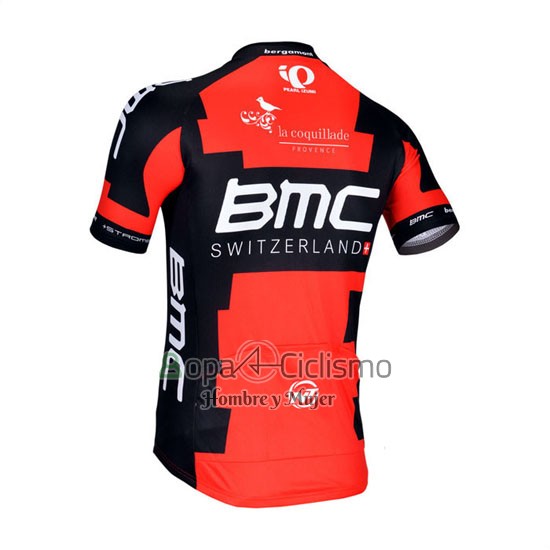 Bmc Ropa Ciclismo Culotte Corto 2014 Mangas Cortas Rojo y Negro